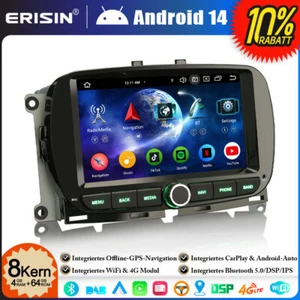 8-Kern 4+64GB Android 14 Autoradio GPS Navi DAB+ CarPlay Fiat 500 500C 500S 500E - Bild 1 von 24