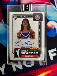 2025 Panini Instant WNBA Drift Night #14 Sania Feagin Rookie Auto /99 - Picture 1 of 3