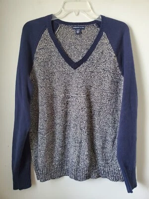 Suéter para mujer American Living azul talla XL manga larga raglán pulóver Foto 1 de 4