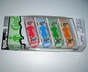 TECH DECK SET OF 4 GIRL 96 mm FINGERBOARD SKATEBOARDS 2011 SPINMASTER NEW - Picture 1 of 2