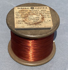 27 AWG Gauge .0142" Enamel Copper Magnet Wire 4.1 lbs General Electric 1953 NOS