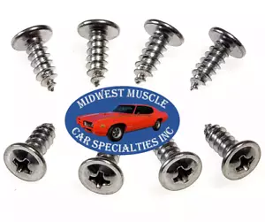 Glove box Assembly Screws Mounting Hardware 64-67 GM GTO Lemans Tempest 8pcs B21 - Picture 1 of 3