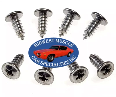 Glove box Assembly Screws Mounting Hardware 64-67 GM GTO Lemans Tempest 8pcs B21 - Image 1 of 3