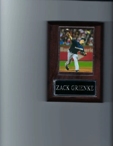 ZACK GRIENKE PLAQUE BASEBALL MILWAUKEE BREWERS MLB Cover