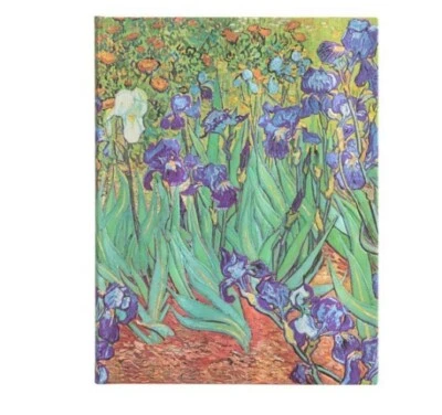 New Paperblanks Journal Ultra  7x9" Unlined Van Gogh IRISES Hardcover gift - Image 1 of 4
