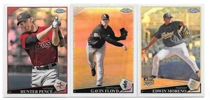 HUNTER PENCE GAVIN FLOYD EDWIN MORENO REFRACTOR LOT 2009 TOPPS CHROME SET 81 123 - Picture 1 of 1
