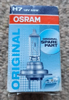 H7 12V 55W OSRAM ORIGINAL SPARE PART Halogen Car Lamp Light Bulb *NEW* - Image 1 of 4