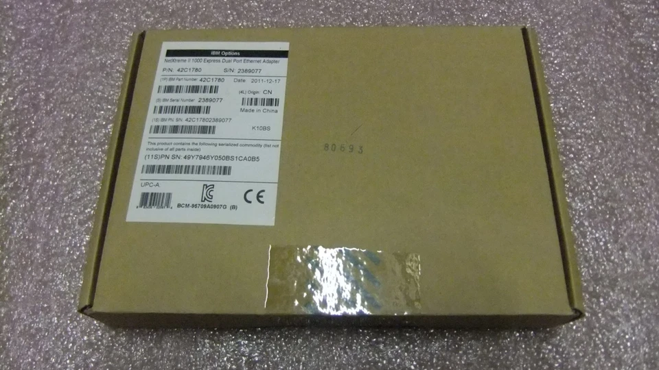 42C1780 New SEALED IBM NetXtreme II 1000 Express Dual-Port Ethernet Adapter - Image 1 of 1