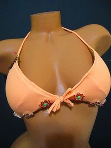 Victoria's Secret TOP DA BAGNO SOLO STRASS TRAINGULE PICCOLO NUOVO CON ETICHETTE - Foto 1 di 1