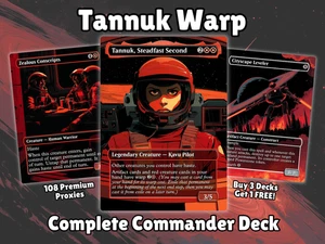Tannuk Warp Commander Deck Sci Fi MTG EDH Anime Style Proxy Deck - Bild 1 von 10