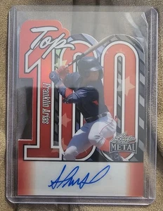 2025 Leaf Metal Baseball Franklin Arias Auto "Top 100" Silver Red /49 /35 /15 - Picture 1 of 3