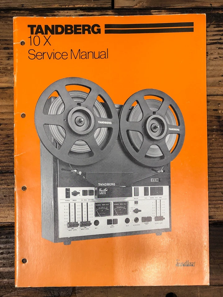 Manual de servicio Tandberg modelo 10 X 10X carrete a carrete *original* Foto 1 de 1