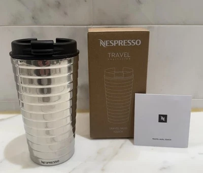 全新带盒 NESPRESSO Touch Travel Collection 马克杯 全新带盒 不锈钢 — 第 1/4 张图片