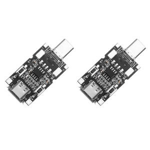 2 szt. Typ-C QC 2.0 / 3.0 DC Wyzwalacz napięcia Płytka dekoracyjna, 1,8x0,8" Czarna 9V 12V 20V - Zdjęcie 1 z 5
