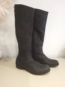 MOMA Leder Avantgarde Western Hohe Stiefel Schuhe Biker Motorrad Größe 6 EU 39 - Bild 1 von 9