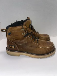 Mens ARIAT Rebar Wedge Moc Toe 6" Waterproof Soft Toe Work Boot 9.5D - Bild 1 von 16