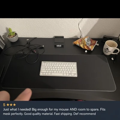 Gaming Mauspad XXL RGB, , 7 LED-Farben, 800x300mm, Rutschfest - Bild 1 von 4