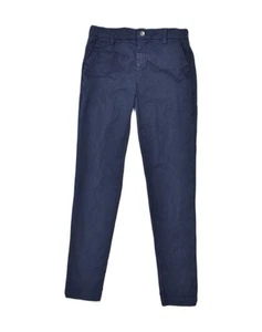 LIU JO Womens Skinny Chino Trousers W28 L30 Navy Blue Cotton Z107 - Picture 1 of 5