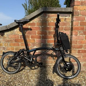 Brompton Electric M6L Folding Bike - Black + Accessories - Picture 1 of 10