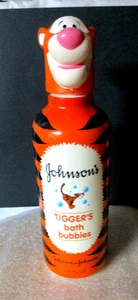 Vintage Johnson’s Tigger’s Bath Bubbles Bottle Character Container 8.5” Empty - Picture 1 of 2
