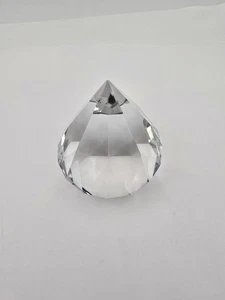 Vintage Tiffany & Co geschliffener Kristall Diamant Kunst Briefbeschwerer 3,75" - Bild 1 von 13