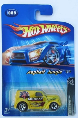 Hot Wheels Anglia Panel Truck 2005 Yellow Monkey Asphalt Jungle MOSC Near-Mint - Image 1 of 2