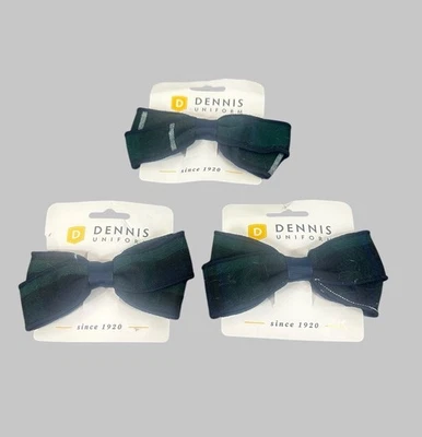 Lote de 3 Uniformes Dennis Niñas Pajarita a Cuadros Uniforme Escolar Accesorios Cuadros Foto 1 de 3