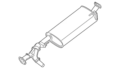 Silenciador y tubo originales Nissan 20100-ZL00A Foto 1 de 3