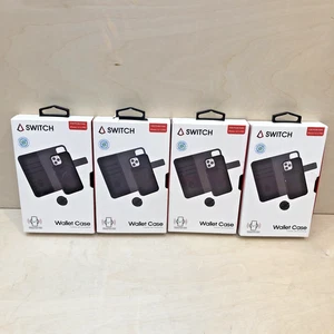Lot 4X Interrupteur LBT - iPhone 12 / 12 Pro 6.1" Magnétique 2en1 Coque Rigide Portefeuille Housse - Photo 1 sur 10
