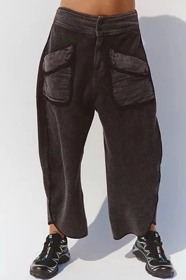 Free People Movement TIMKO Loose Oversized Pants SOLD OUT  Washed Black M - Image 1 of 4