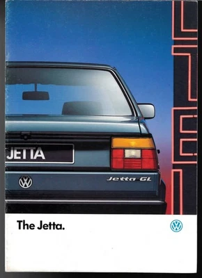 Volkswagen Jetta Mk2 1987-1988 Reino Unido mercado ventas folleto base, D, TD, TX y GL Foto 1 de 3