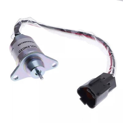 Fuel Shut Off Solenoid 129612-77940 for Yanmar 3TNV88-BPTB2 4TNV98  Doosan DH80 - Image 1 of 4