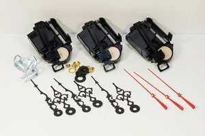 TAKANE Quartz Pendulum Battery Clock Movement 3 SETS LOT 5/8" SHORT SHAFT USA - Picture 1 of 3