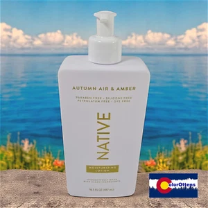 Native Autumn & Amber Moisturizing Lotion 16.5 FL OZ Paraben Silicone Dye Free - Picture 1 of 8