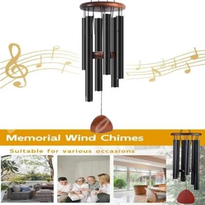32" Wind Chimes Large Deep Tone Chapel Bells 6 Tubes Outdoor Garden Home Decor - Picture 1 of 8
