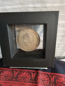 Rare 2014 Niue Large 1 OZ Antique.Silver $2 CAPRICORN Alpine Ibex-Mintage 999 - Bild 1 von 6