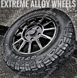 16" G Black Stealth Alloy Wheels Peugeot Boxer 5x118 pcd Only All Terrain Tyres - Picture 1 of 3