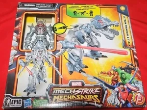 Marvel Mech Strike Mechasaurs Ultron Primeval & T-Rex Action Figure Transformer - Picture 1 of 4
