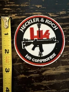 HK Heckler & Koch (Round Iron on patch) Gunmaker - Picture 1 of 3