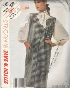 Blusa Jersey Patrón McCalls Costura Mujer Stich 'N Save Talla 8-12 Vintage 1986 - Imagen 1 de 1