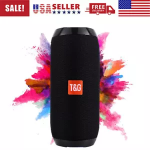 Portable Wireless Bluetooth Small Speaker Outdoor Waterproof Subwoofer Black USA - Picture 1 of 8