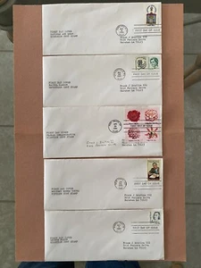 5 FDC 1981 Floral, George Mason, Whitney Young, Rachel Carson, Savings & Loan - Picture 1 of 1