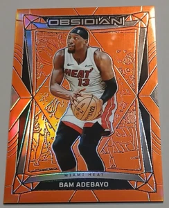 2023-24 Panini Obsidian Electric Etch Orange Flood #72 Bam Adebayo 16/99 - Picture 1 of 3
