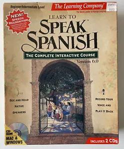 VTG Learning Company Learn to Speak Spanish 6.0 Complete Set CD ROM New Sealed - Picture 1 of 7