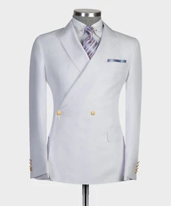 Men's Suit Perfect Fit- Wedding, Groom, Groomsmen, Party, Formal & Business Suit - Picture 1 of 4