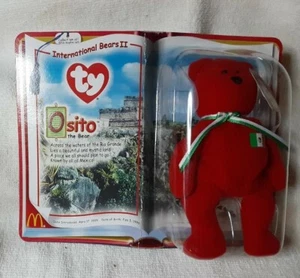 MIB 1999 RARE & RETIRED McDONALD'S INTERNATIONAL OSITO TY BEANIE BEAR  - Picture 1 of 2