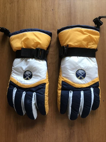 Mens Reebok Size M Buffalo Sabres Winter Gloves Cover