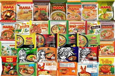 INDOMIE Ramen Noodles Variety Pack of 20 Instant Noodle Soup Packets Samyang, Mama, etc