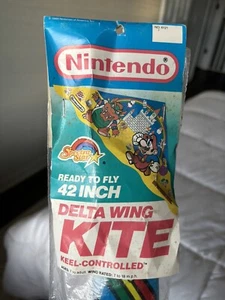 Vintage Nintendo Super Mario Bros 42" Delta Wing Kite Specrtra Star 1988 NIP - Picture 1 of 7