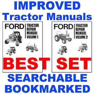 Ford 6610 Tractor Service Repair Shop -5- Volumes Manual & Operators Manuals CD - Picture 1 of 12